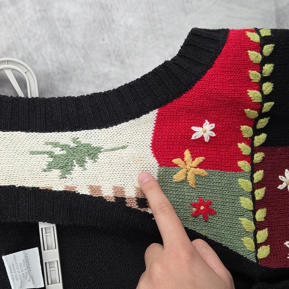 Blair Fall Rooster Knitted Vest Size Medium - Picture 6 of 10